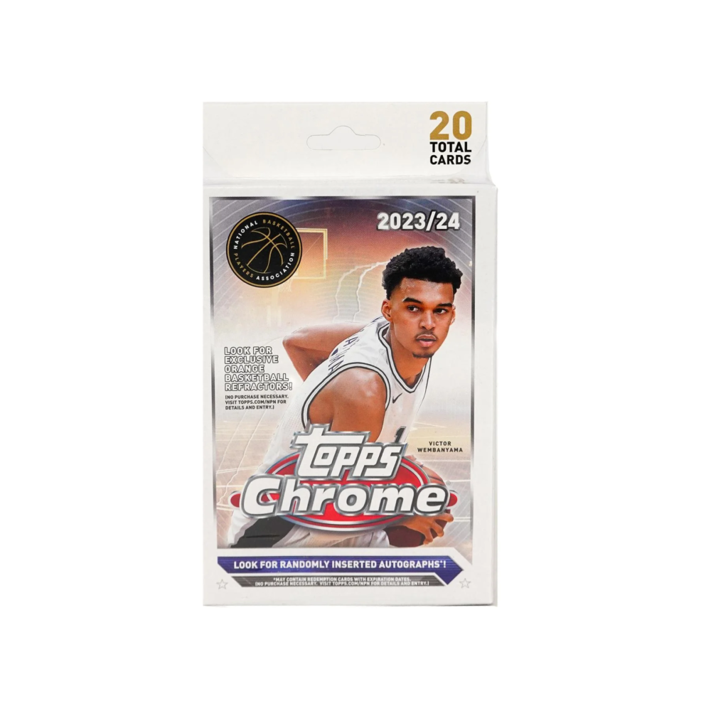 Kép 1/10 - 2023-24 Basketball Topps Chrome Hanger Box kosaras kártya (5 csomag)