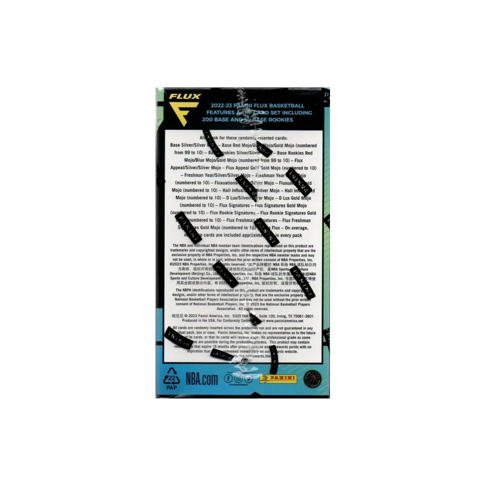 Kép 2/5 - 2022-23 Panini FLUX Basketball Blaster Box kosaras kártya (6 csomag)