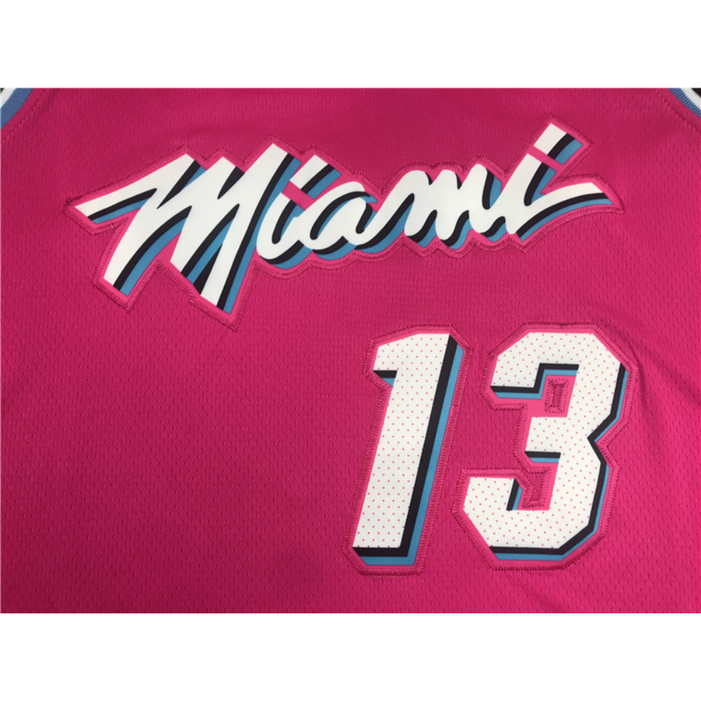 Kép 3/3 - Bem ADEBAYO Pink Bonus Edition Miami Heat mez
