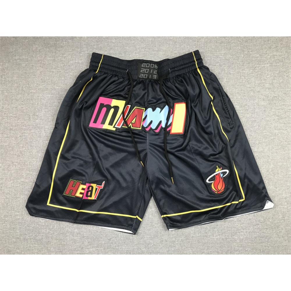 Kép 1/7 - Miami Heat 2021 City Edition Just Don zsebes kosaras rövidnadrág