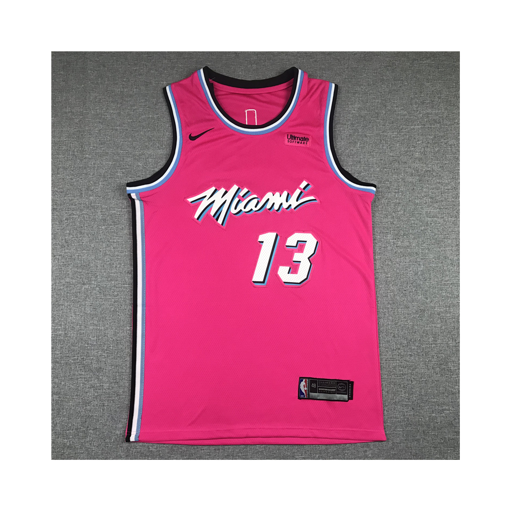 Kép 1/3 - Bem ADEBAYO Pink Bonus Edition Miami Heat mez