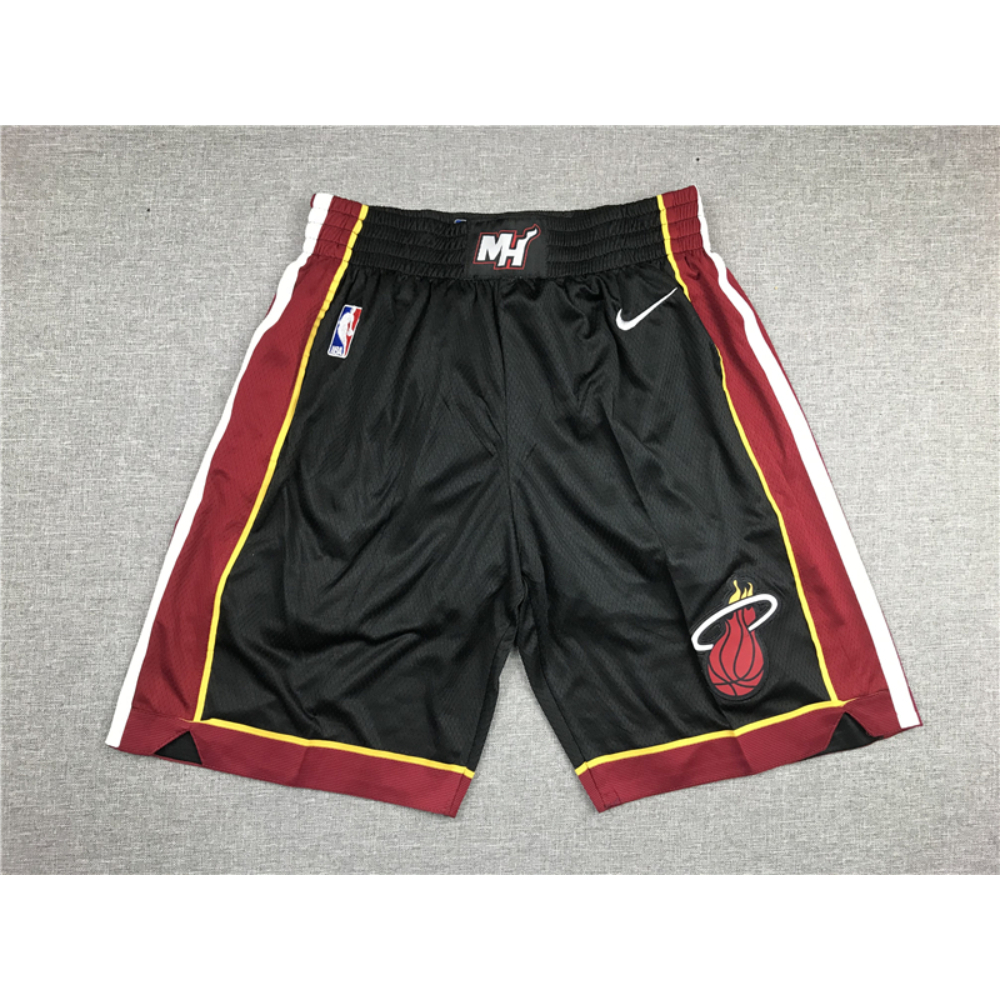 Kép 1/4 - Miami Heat fekete Icon kosaras rövidnadrág