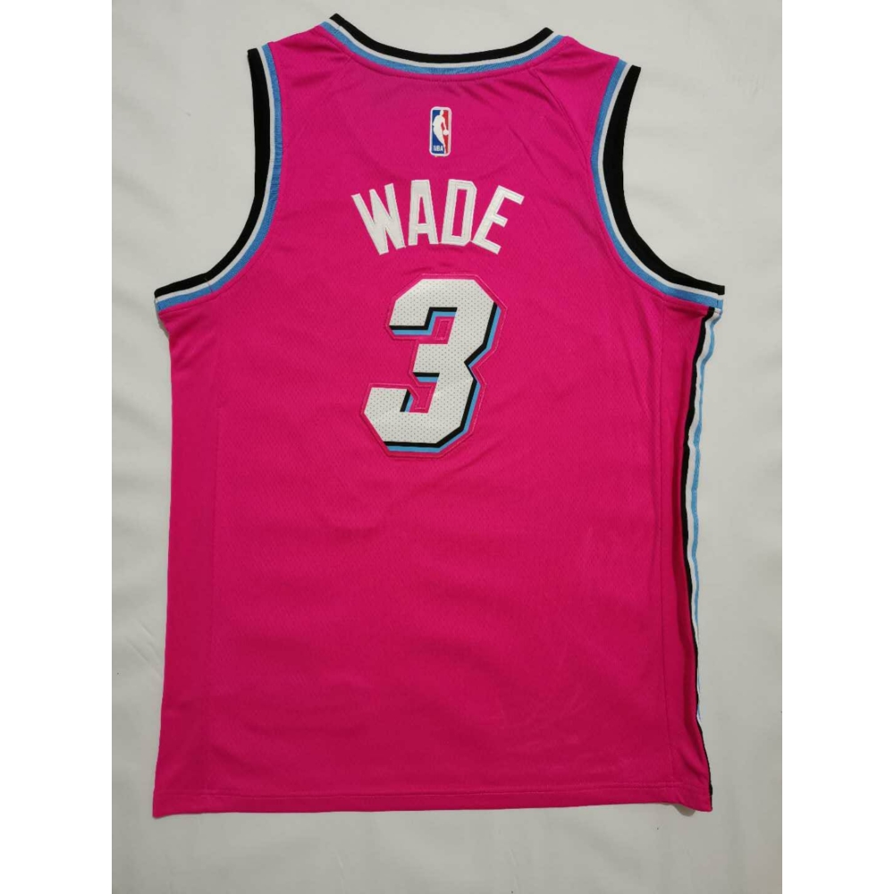 Kép 2/3 - Dwyane WADE Pink Bonus Edition Miami Heat mez