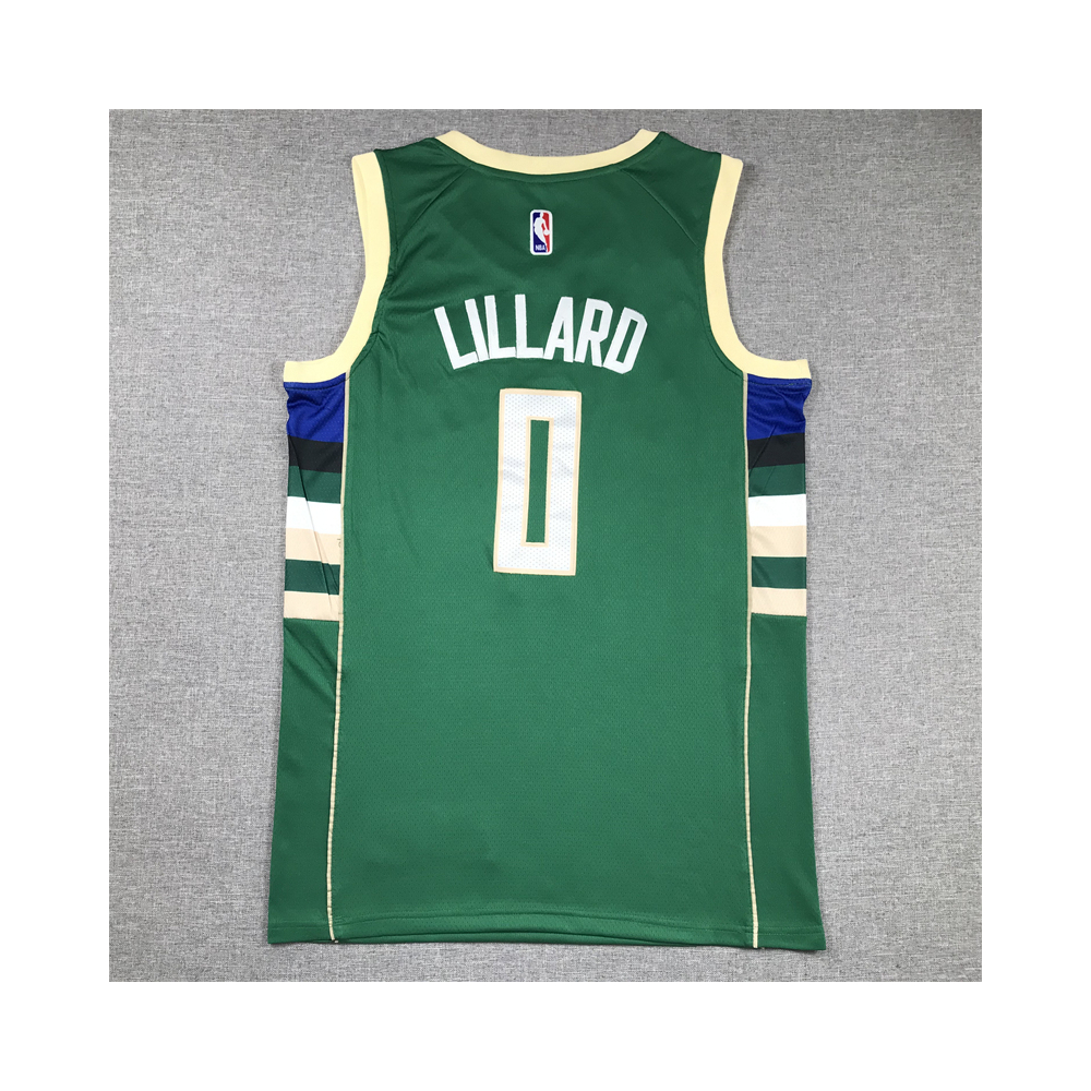 Kép 2/4 - Damian LILLARD zöld Milwaukee Bucks mez