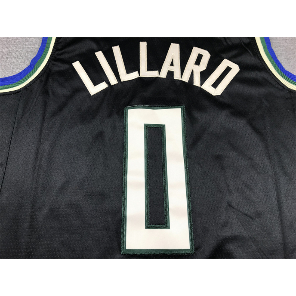 Kép 4/4 - Damian LILLARD fekete Bucks mez (KÉSZLETEN)