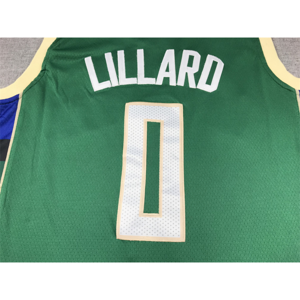 Kép 4/4 - Damian LILLARD zöld Milwaukee Bucks mez