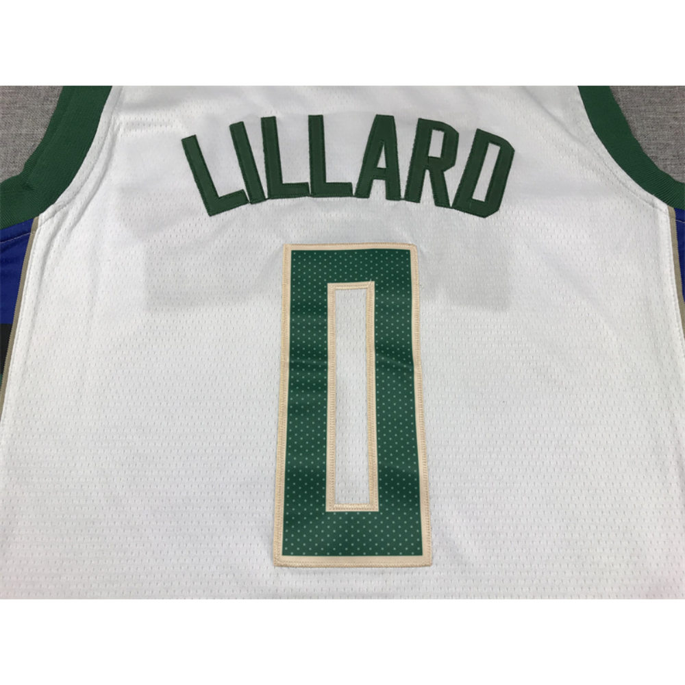 Kép 4/4 - Damian LILLARD fehér Bucks mez