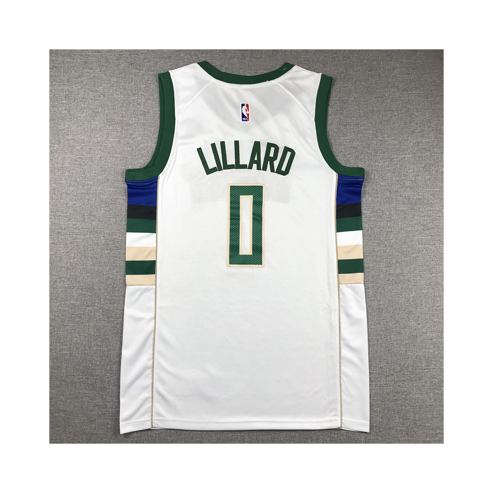 Kép 2/4 - Damian LILLARD fehér Bucks mez