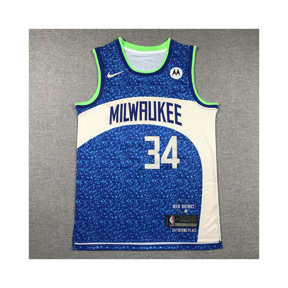 Kép 1/4 - Giannis ANTETOKOUNMPO 2023 City Edition Bucks mez