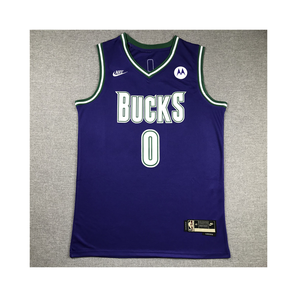 Kép 1/4 - Damian LILLARD lila retro Bucks mez