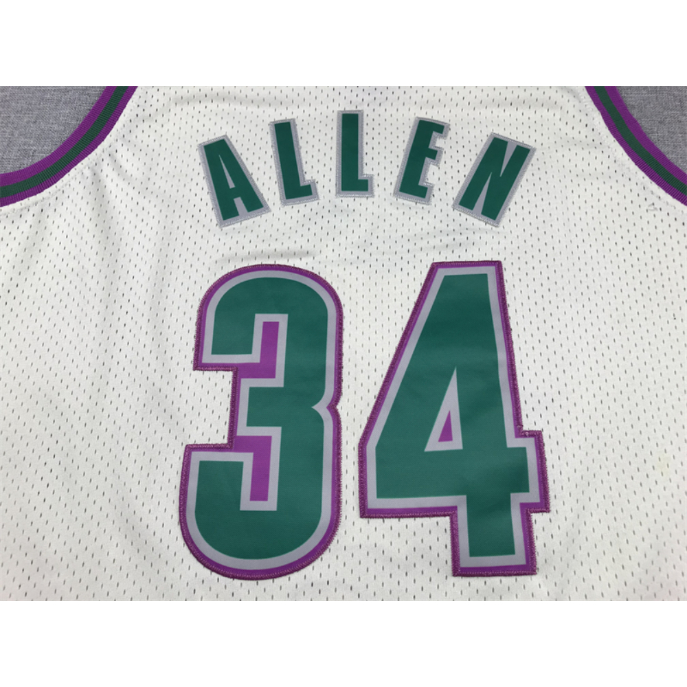 Kép 3/4 - Ray ALLEN CreamWhite vintage Milwaukee Bucks mez