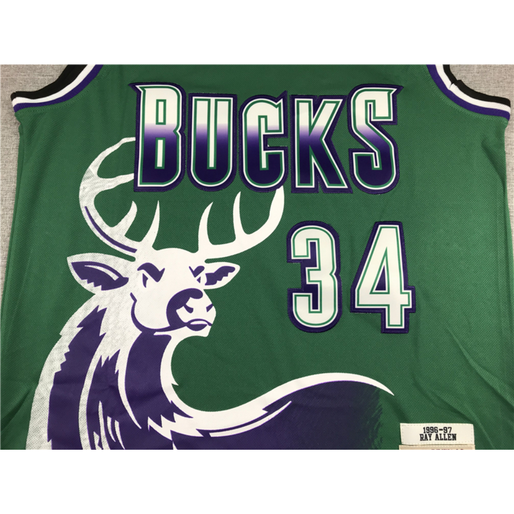 Kép 3/4 - Ray ALLEN Classic zöld Milwaukee Bucks mez