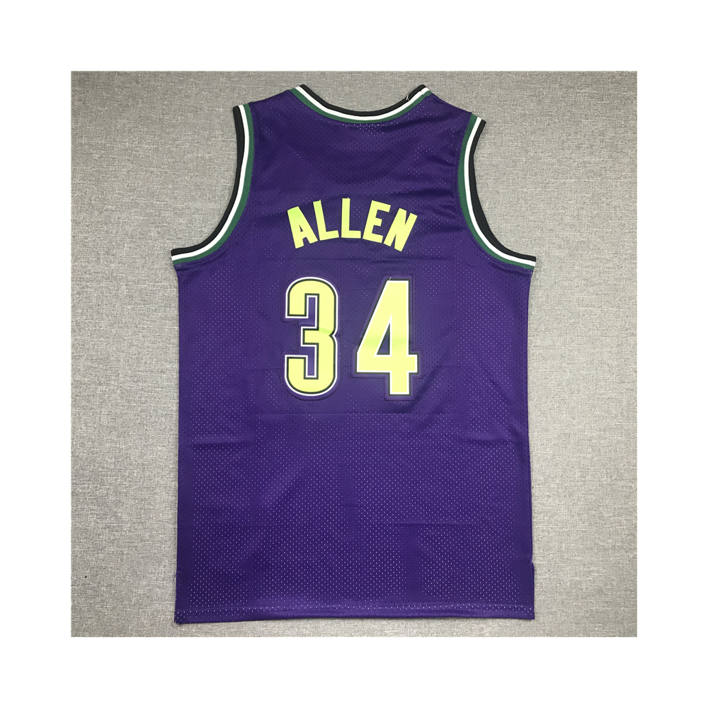 Kép 2/3 - Ray ALLEN Classic lila Milwaukee Bucks mez