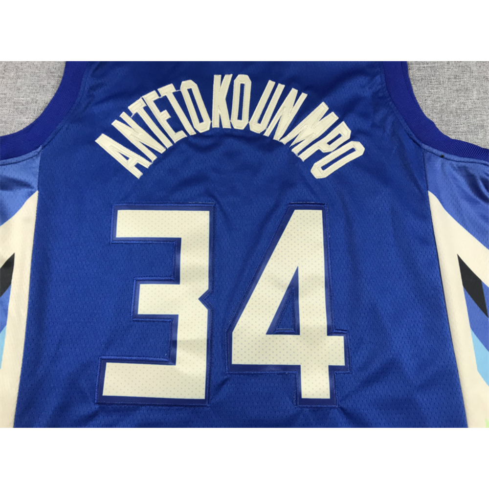 Kép 3/4 - Giannis ANTETOKOUNMPO 2022-23 City Edition Milwaukee Bucks mez