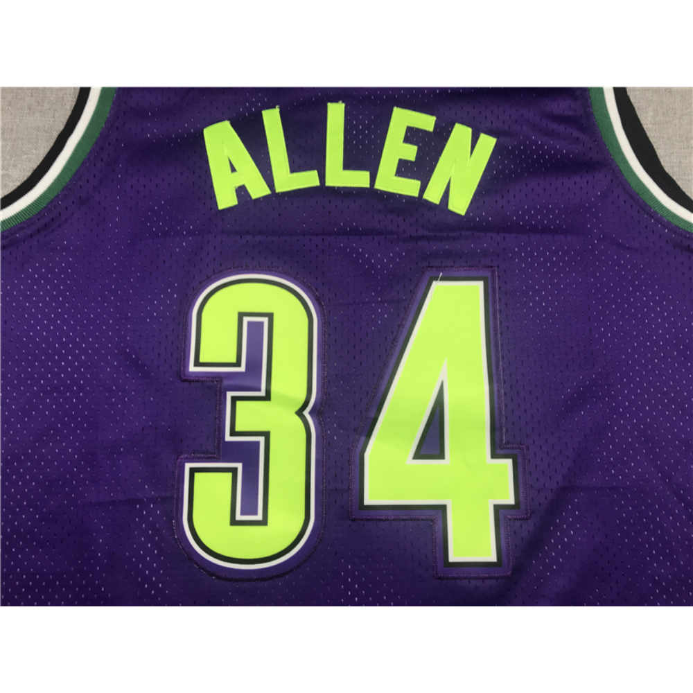 Kép 3/3 - Ray ALLEN Classic lila Milwaukee Bucks mez