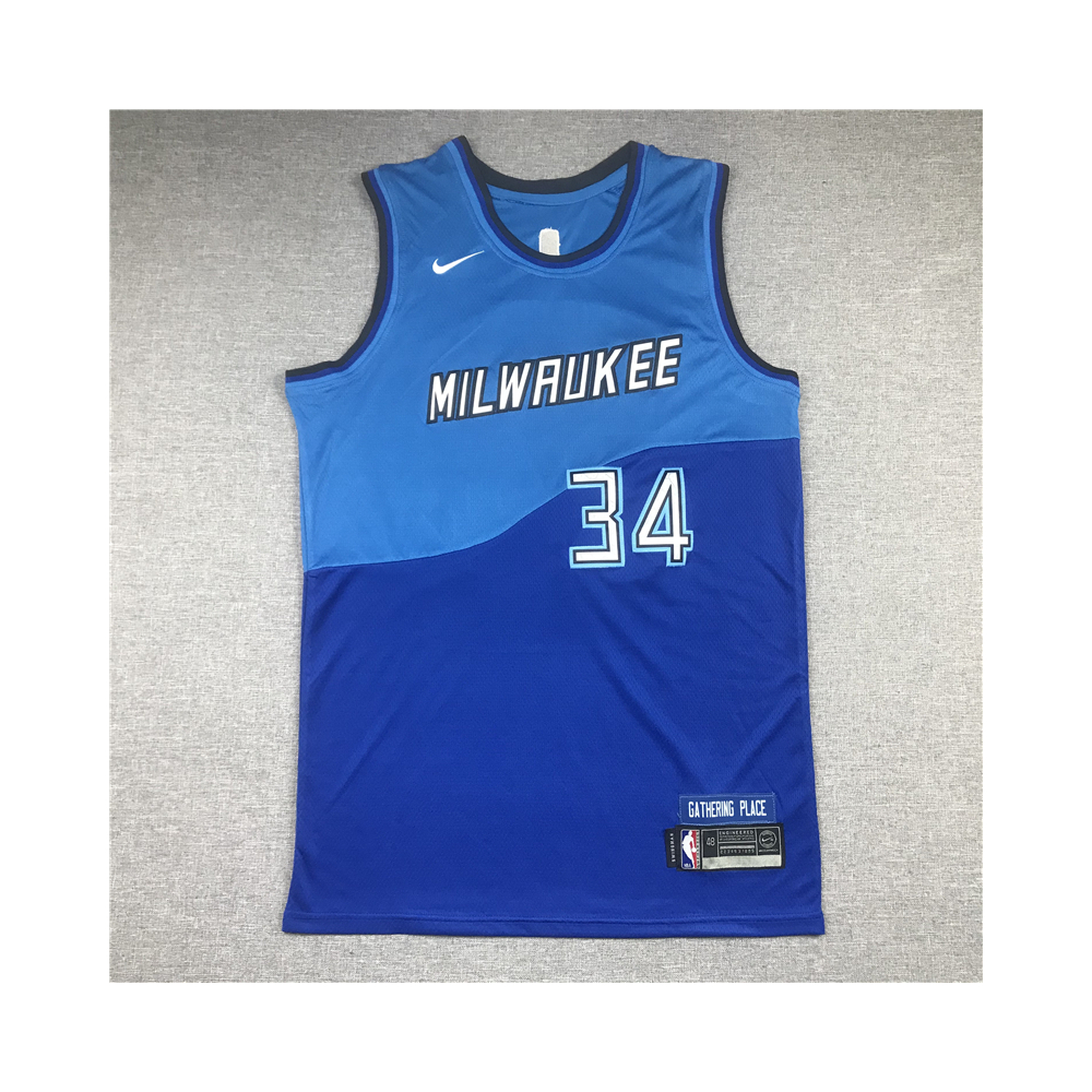 Kép 1/3 - Giannis ANTETOKOUNMPO 2020-21 City Edition Milwaukee Bucks mez (KÉSZLETEN)