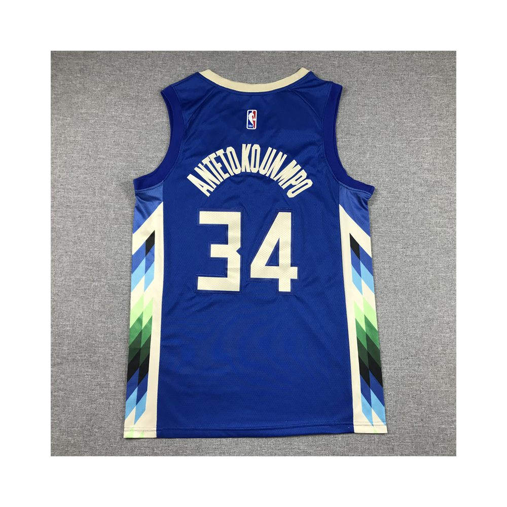 Kép 2/4 - Giannis ANTETOKOUNMPO 2022-23 City Edition Milwaukee Bucks mez