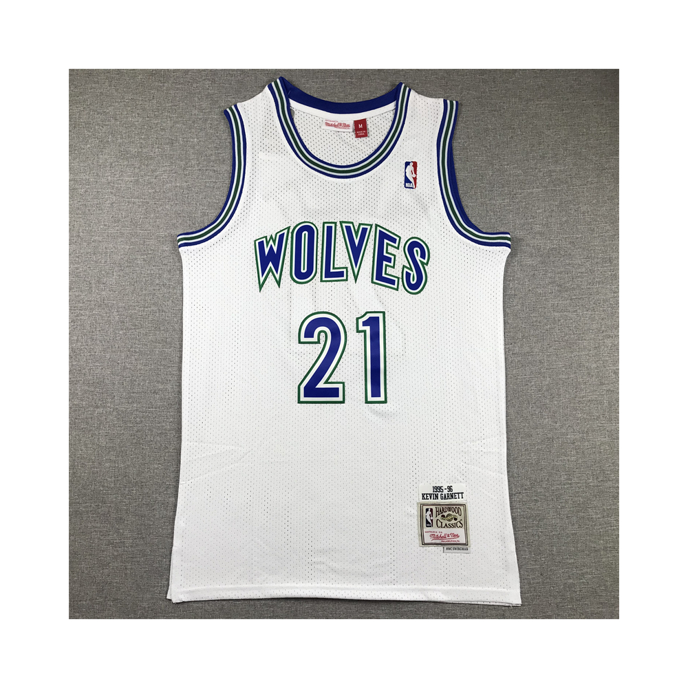 Kép 1/4 - Kevin GARNETT 1995-96 Classic fehér Minnesota Timberwolves mez