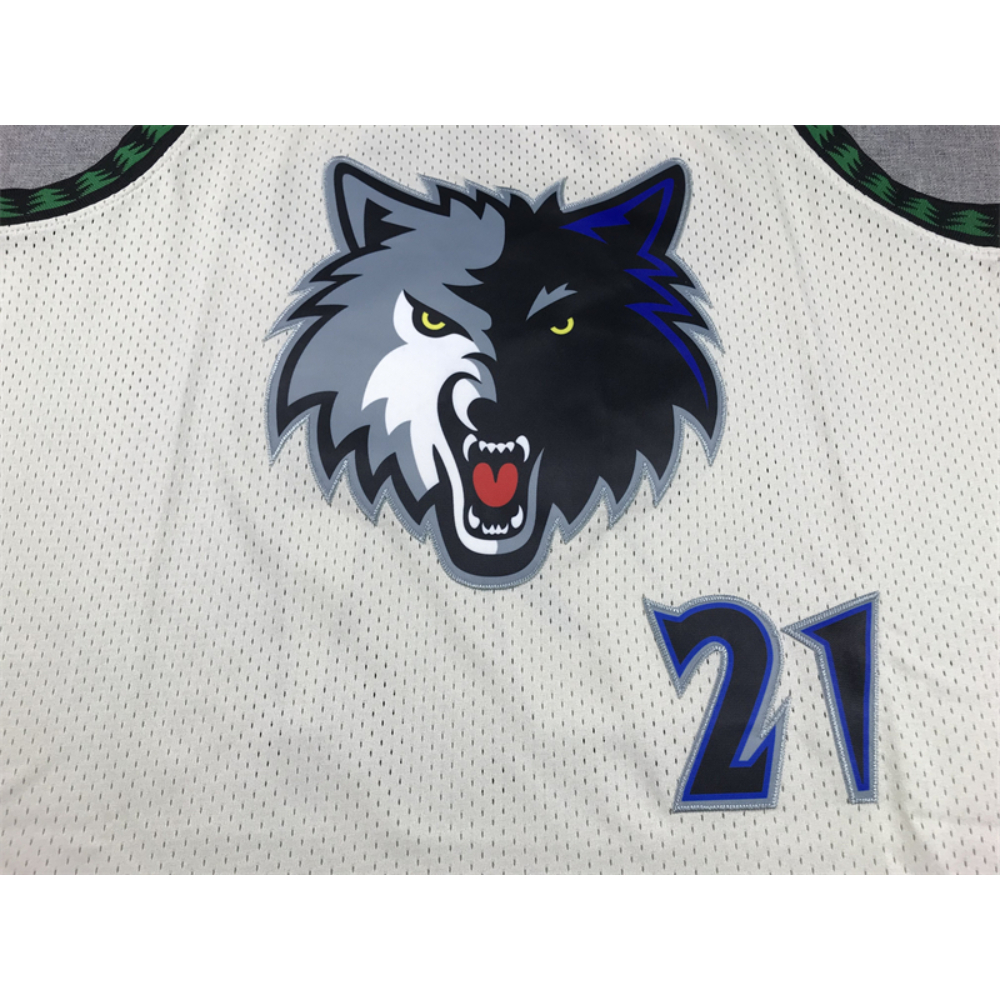 Kép 3/4 - Kevin GARNETT CreamWhite vintage Minnesota Timberwolves mez