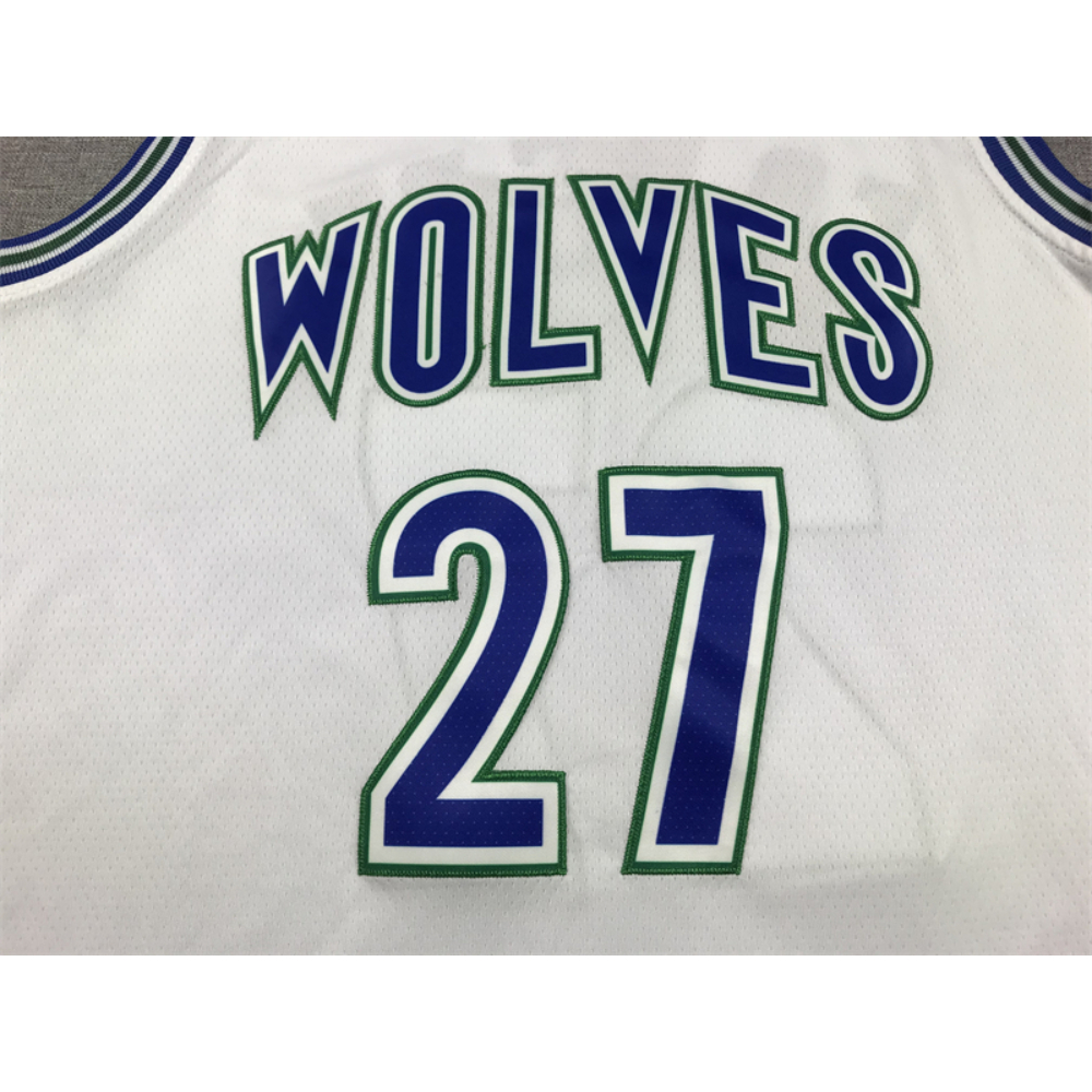 Kép 4/4 - Rudy GOBERT fehér retro Minnesota Timberwolves mez