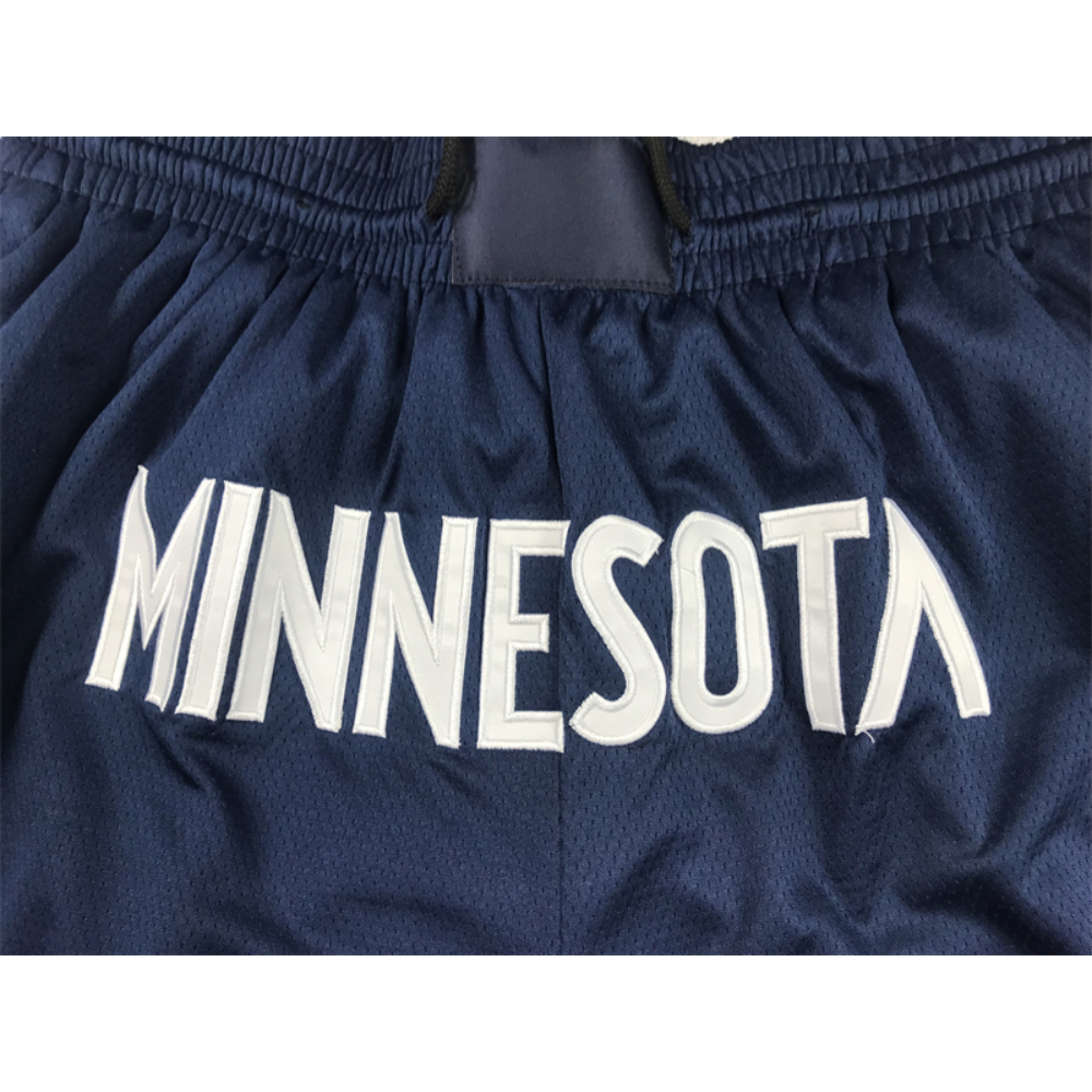 Kép 3/5 - Minnesota Timberwolves sötétkék Just Don zsebes rövidnadrág