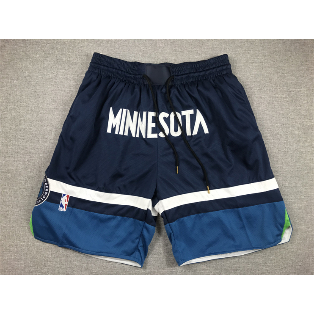 Kép 1/5 - Minnesota Timberwolves sötétkék Just Don zsebes rövidnadrág