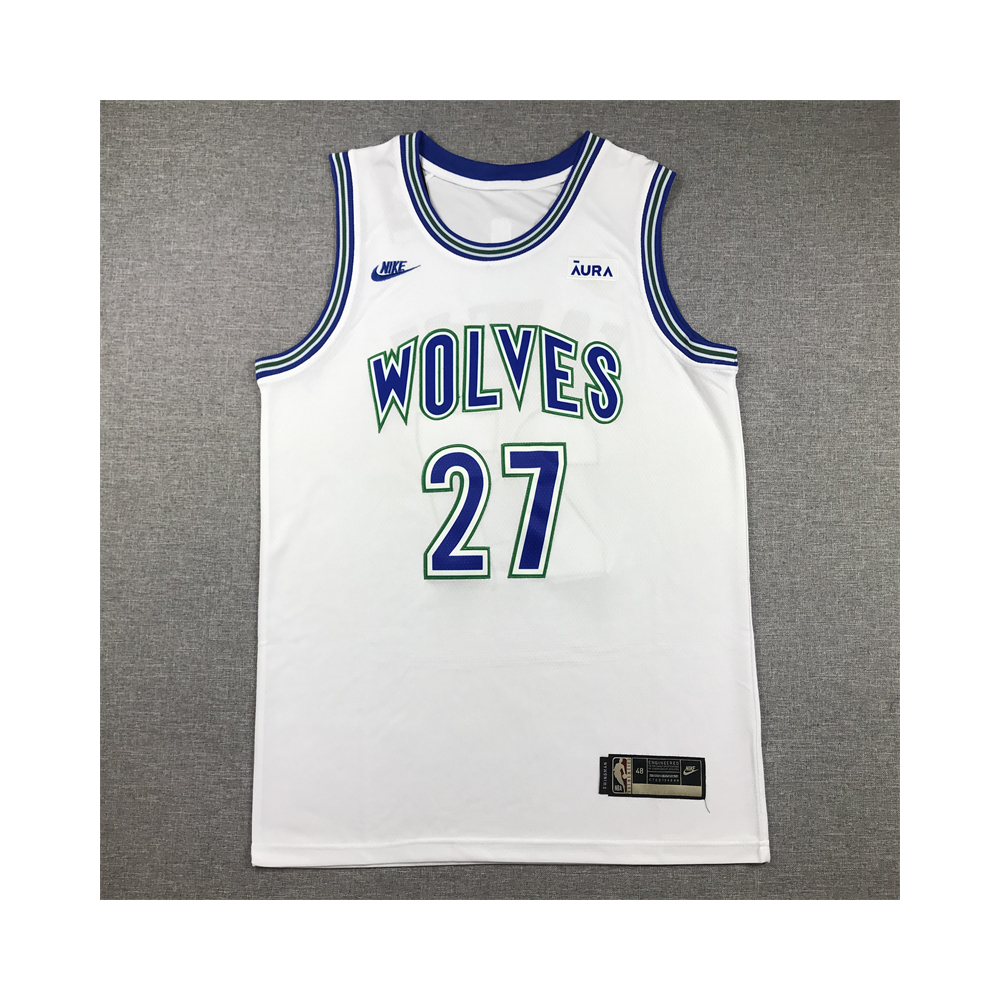 Kép 1/4 - Rudy GOBERT fehér retro Minnesota Timberwolves mez