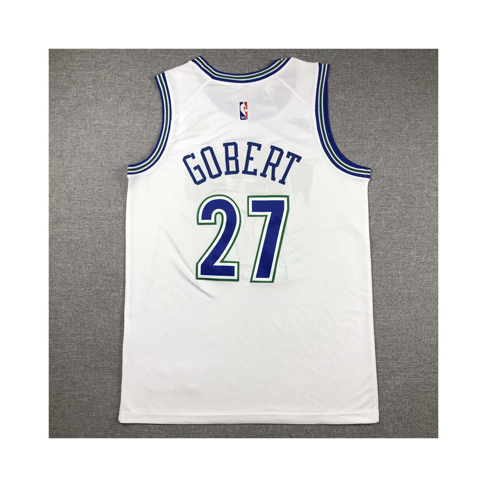 Kép 2/4 - Rudy GOBERT fehér retro Minnesota Timberwolves mez
