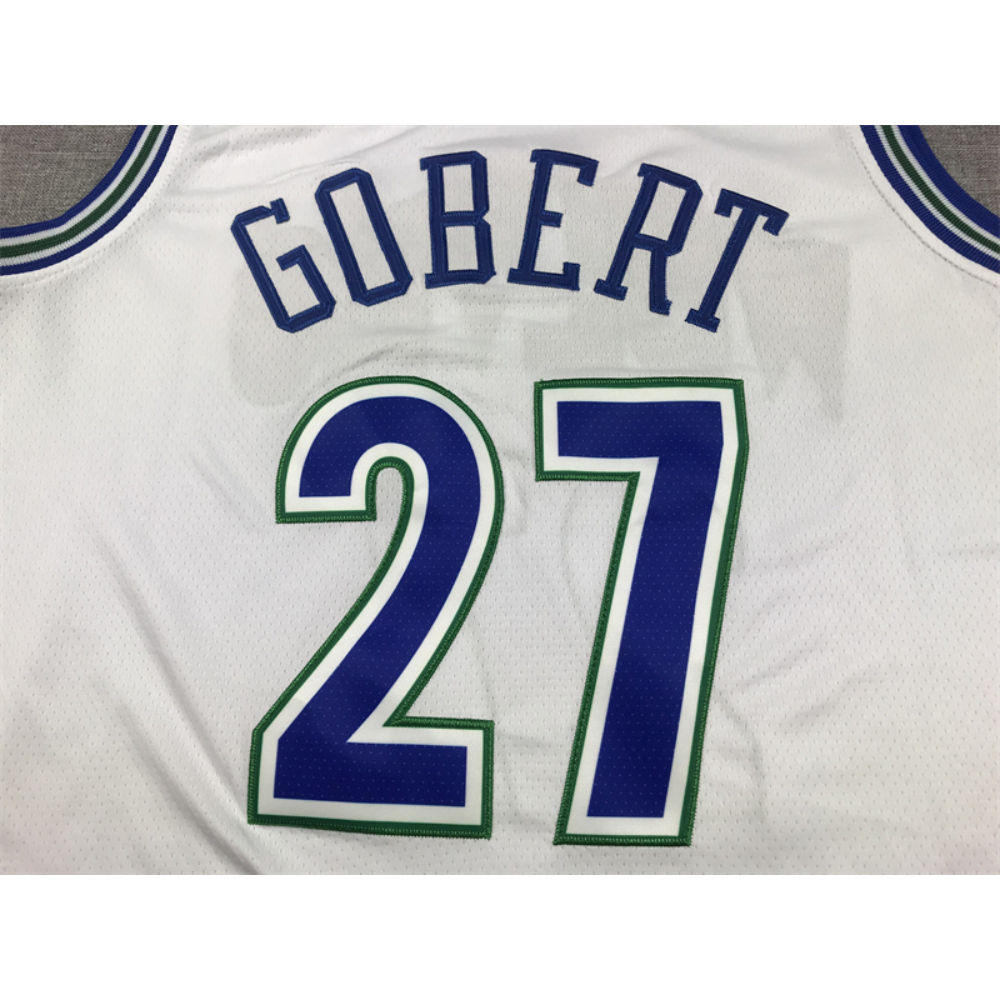 Kép 3/4 - Rudy GOBERT fehér retro Minnesota Timberwolves mez