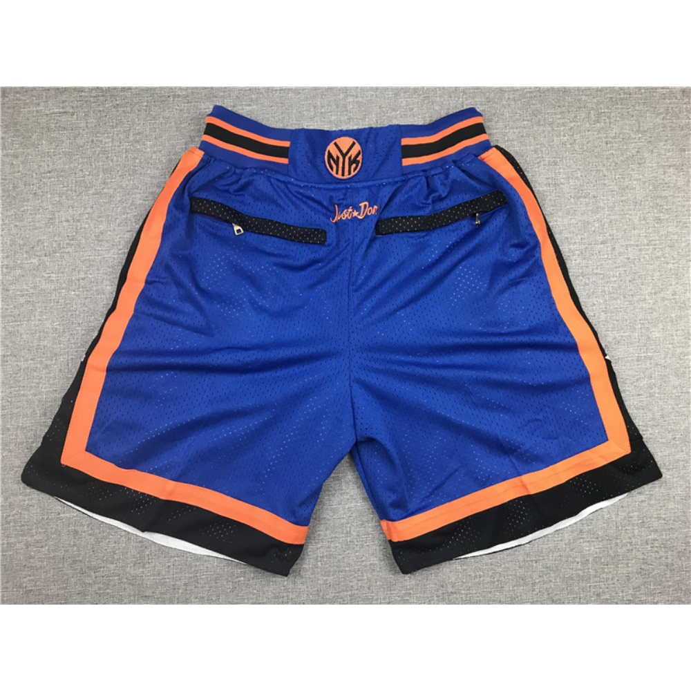 Kép 2/4 - New York Knicks Classic kék Just Don zsebes kosaras rövidnadrág