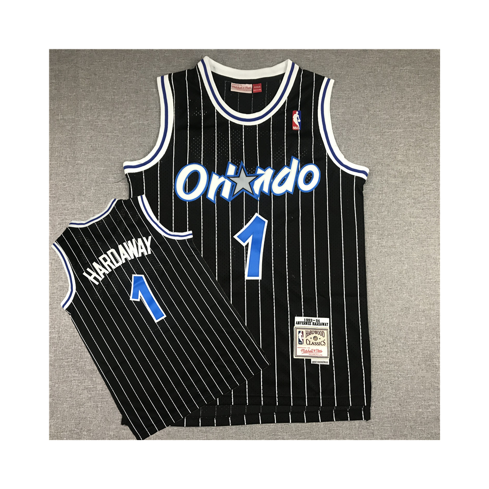 Kép 1/4 - Anfernee PENNY HARDAWAY 1993-94 Classic Striped fekete Orlando Magic mez