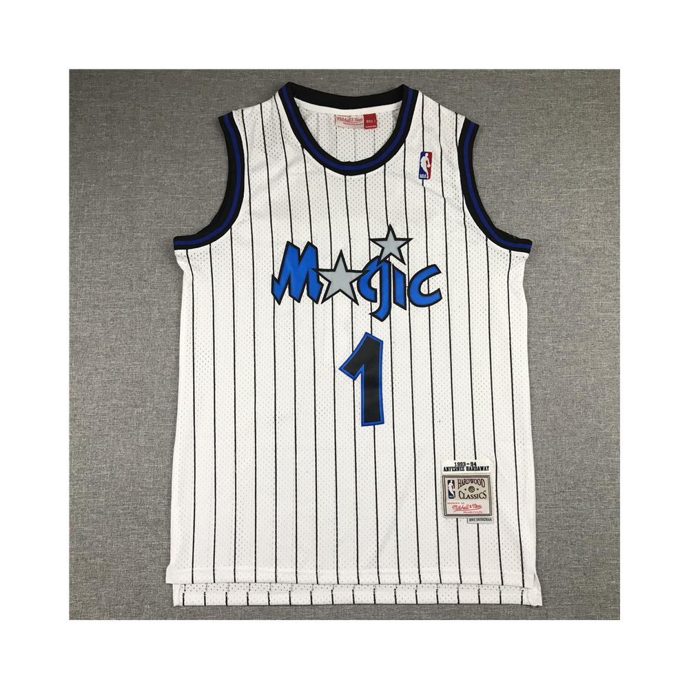 Kép 1/4 - Anfernee PENNY HARDAWAY 1993-94 Classic Striped fehér Orlando Magic mez