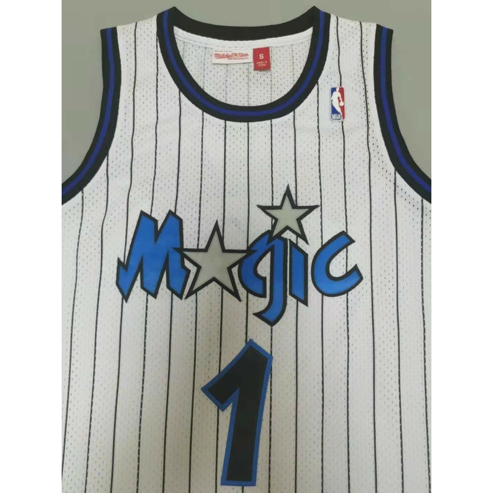 Kép 4/4 - Tracy McGRADY 2003-04 Classic Striped fehér Orlando Magic mez