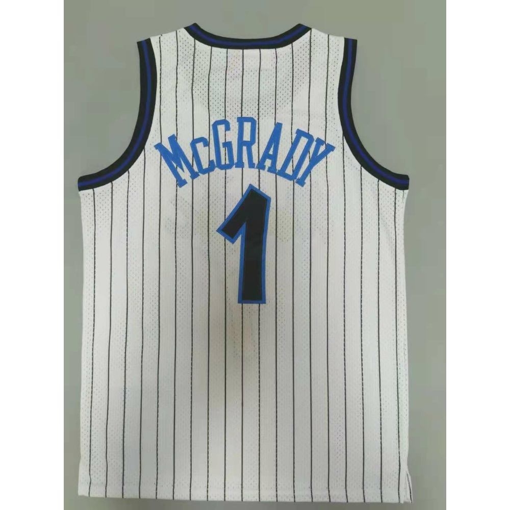 Kép 2/4 - Tracy McGRADY 2003-04 Classic Striped fehér Orlando Magic mez