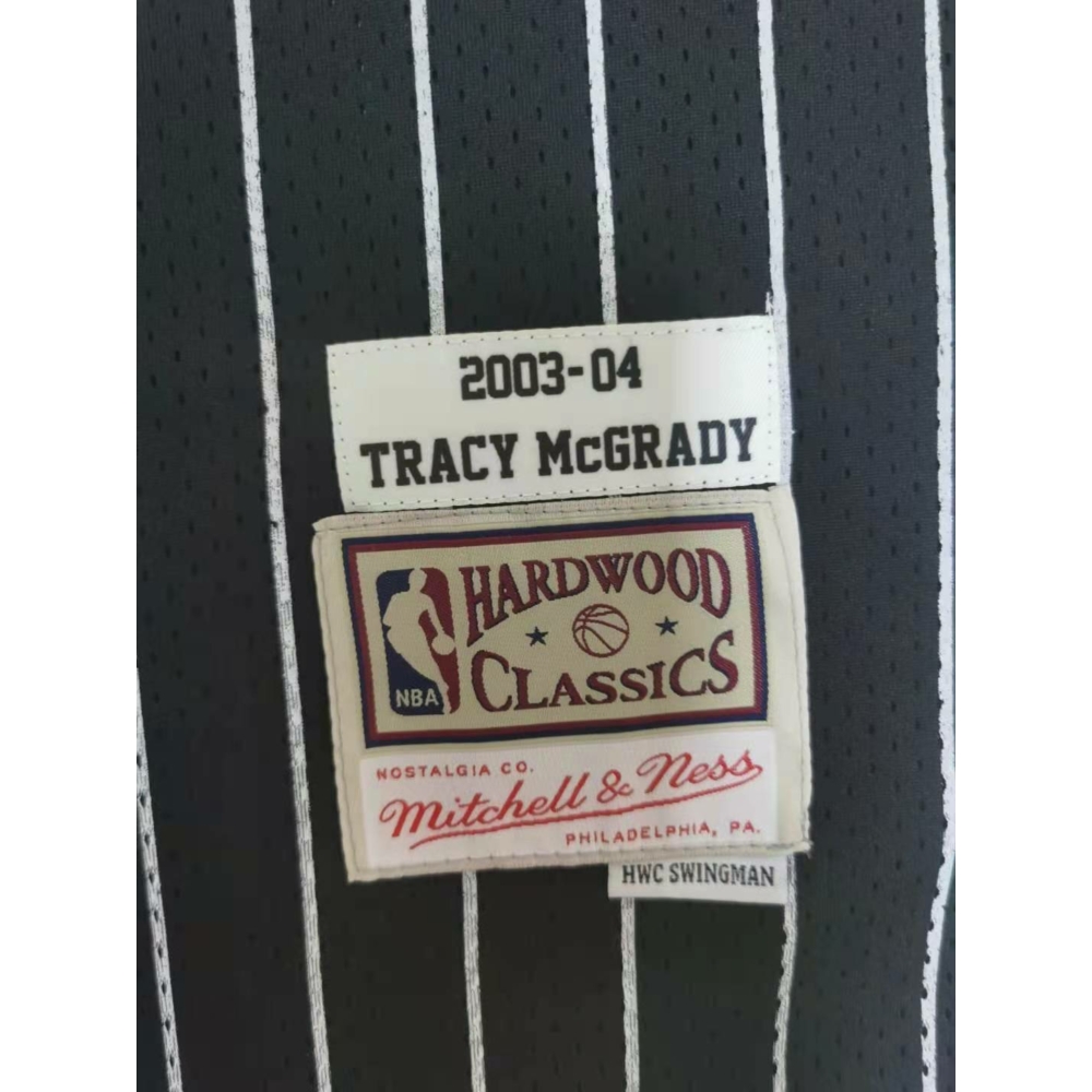 Kép 3/4 - Tracy McGRADY 2003-04 Classic Striped fekete Orlando Magic mez
