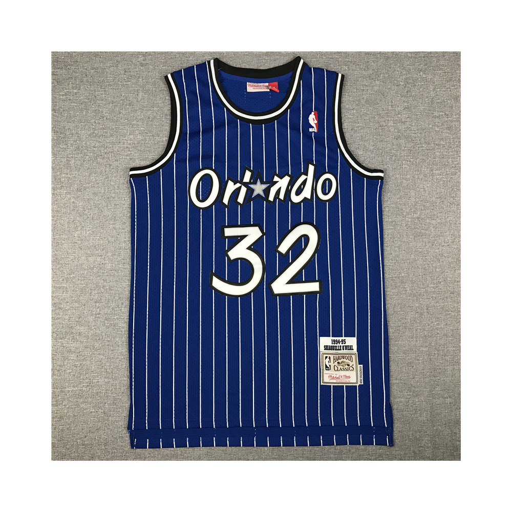 Kép 1/3 - Shaquille O’NEAL 1994-95 Classic Striped kék Orlando Magic mez