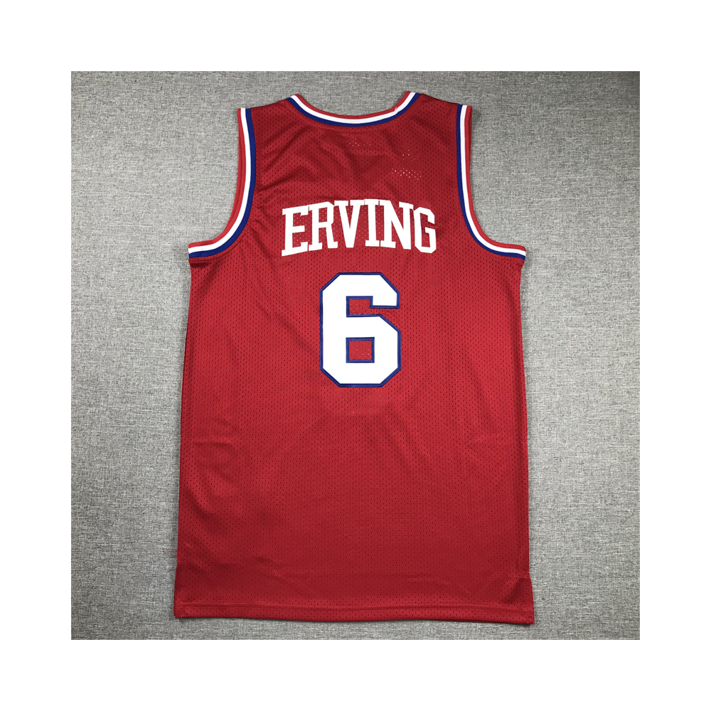 Kép 2/4 - Julius ERVING 1982-83 Classic piros Sixers mez