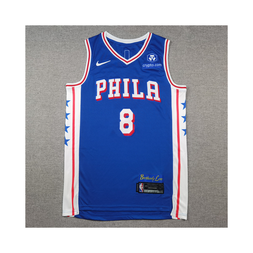Kép 1/4 - Paul GEORGE 2024 kék Philadelphia Sixers mez
