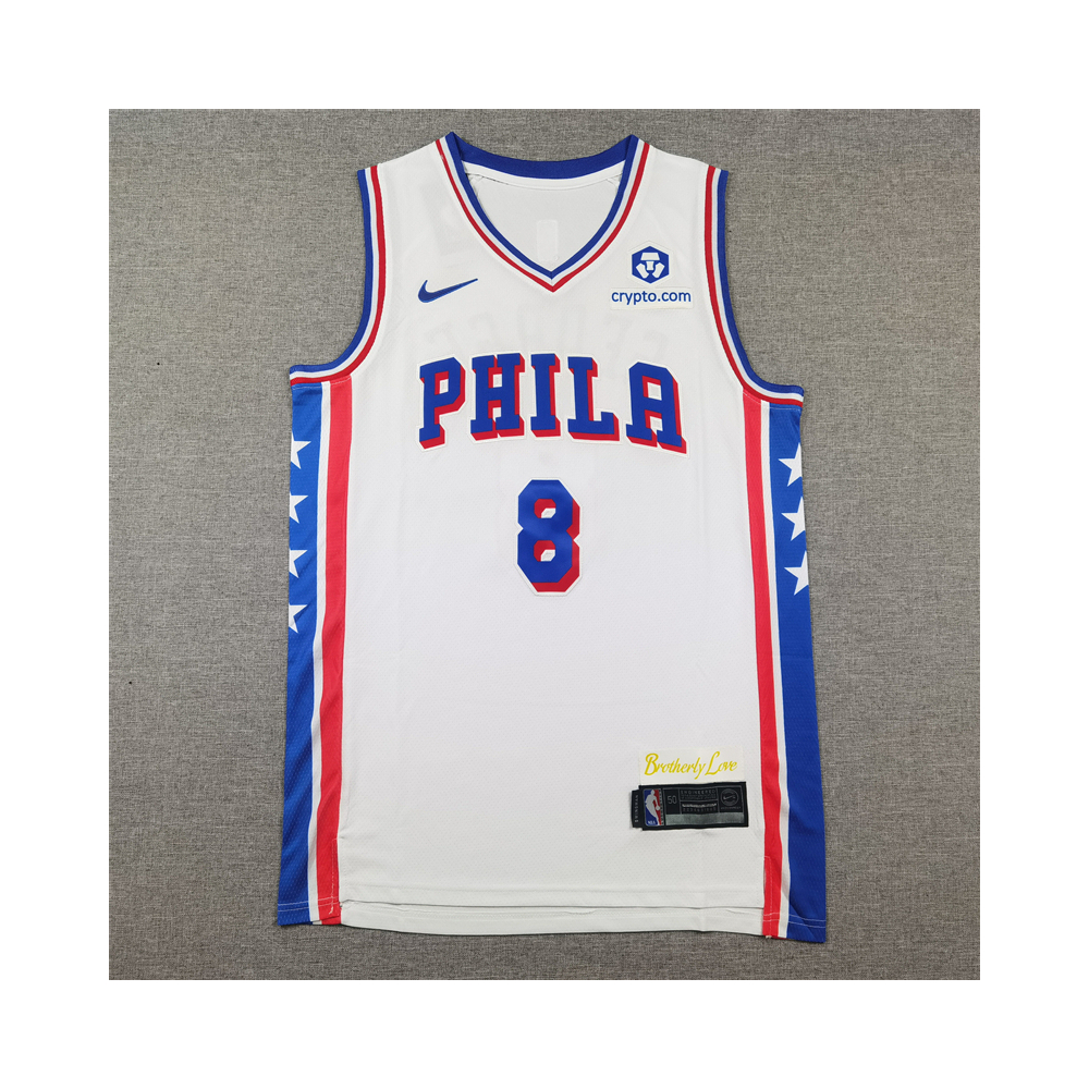 Kép 1/4 - Paul GEORGE 2024 fehér Philadelphia Sixers mez