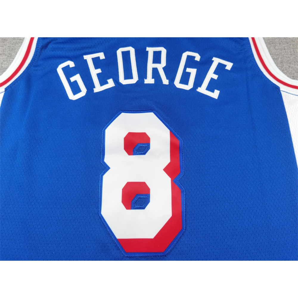 Kép 3/4 - Paul GEORGE 2024 kék Philadelphia Sixers mez