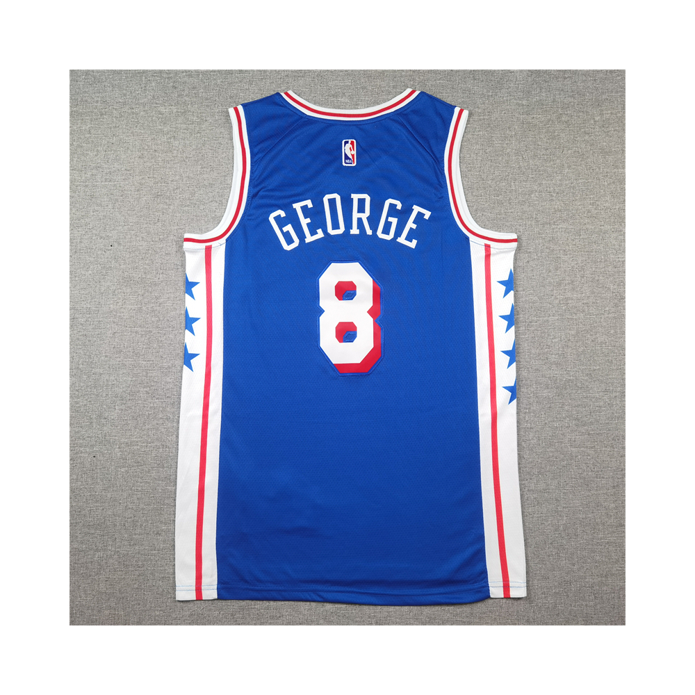 Kép 2/4 - Paul GEORGE 2024 kék Philadelphia Sixers mez