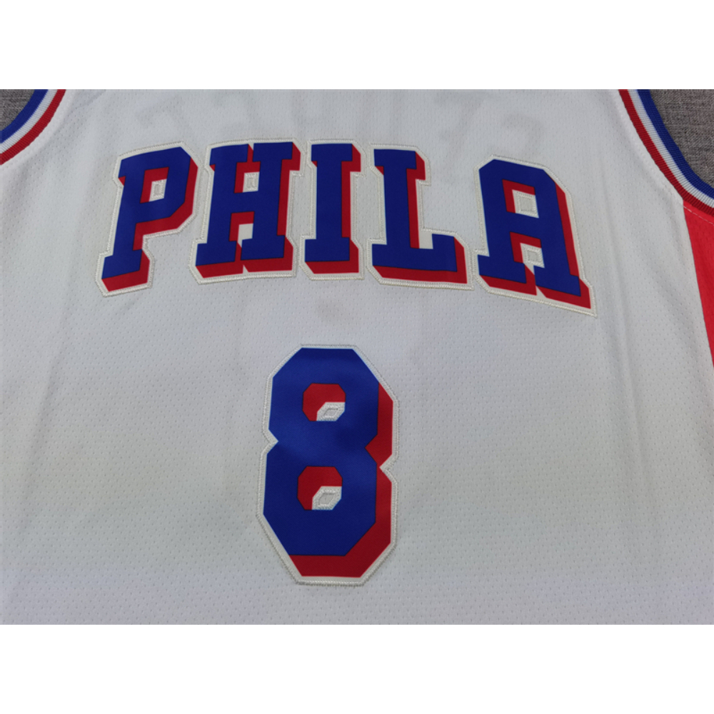 Kép 3/4 - Paul GEORGE 2024 fehér Philadelphia Sixers mez