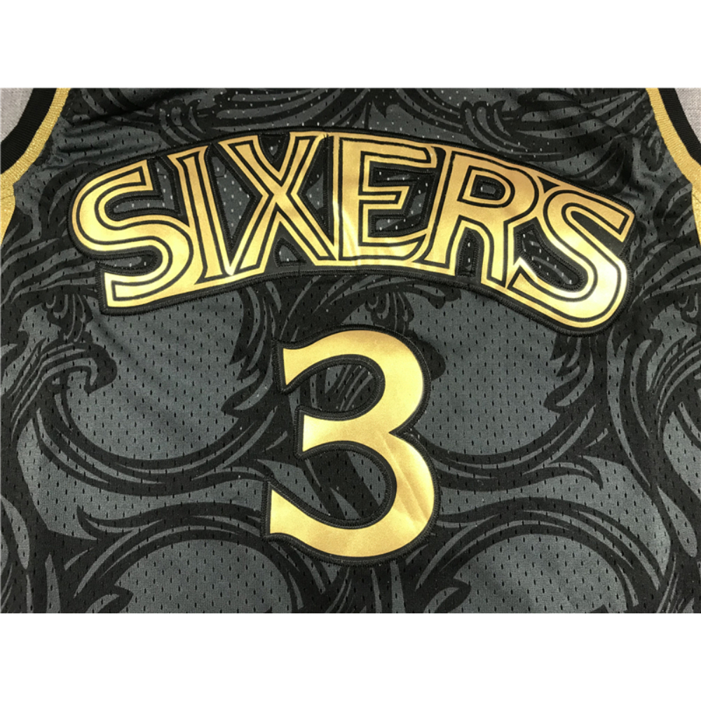Kép 3/3 - Allen IVERSON 1996-97 Classic retro fekete Philadelphia 76ers mez