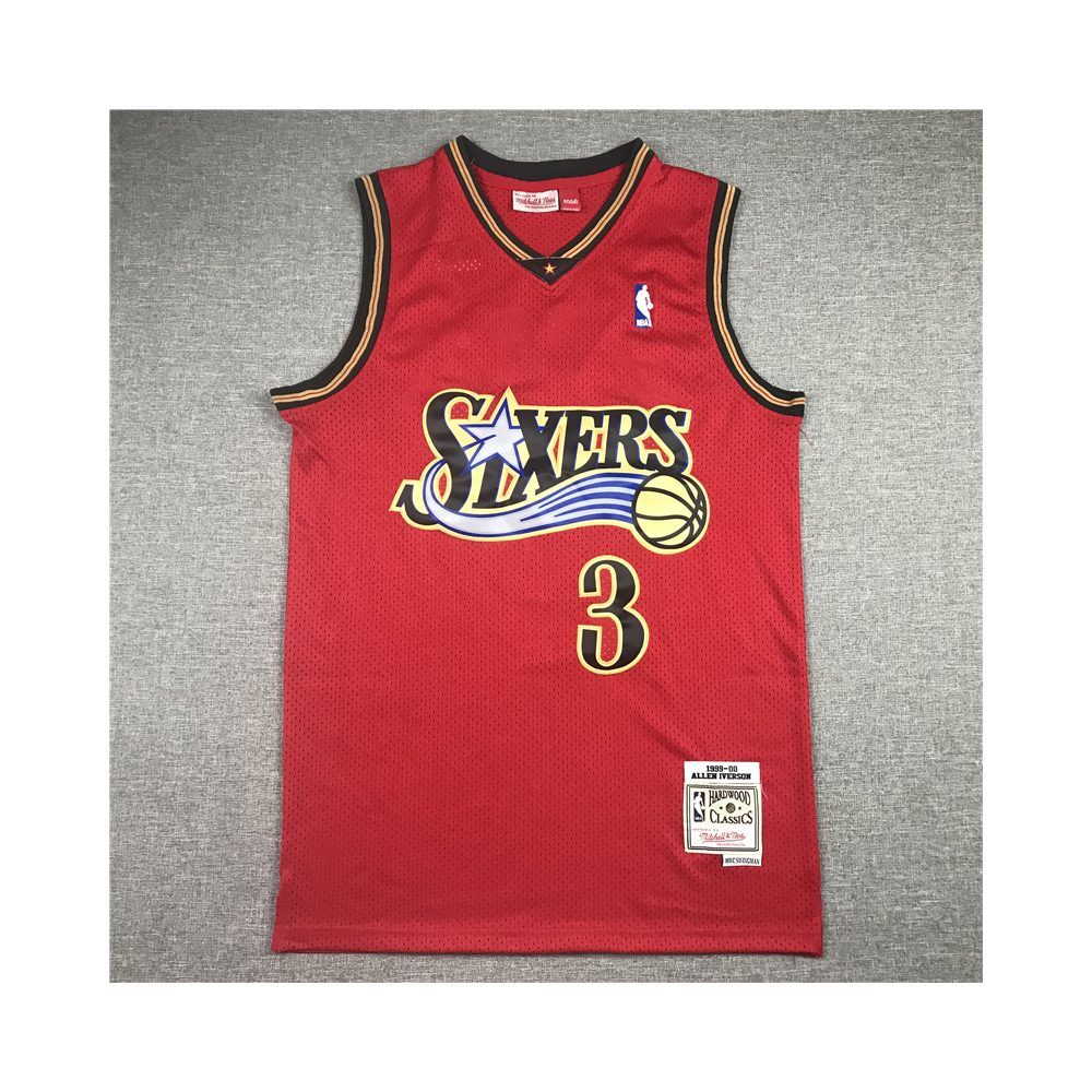 Kép 1/3 - Allen IVERSON 1999-00 Classic piros Philadelphia 76ers mez
