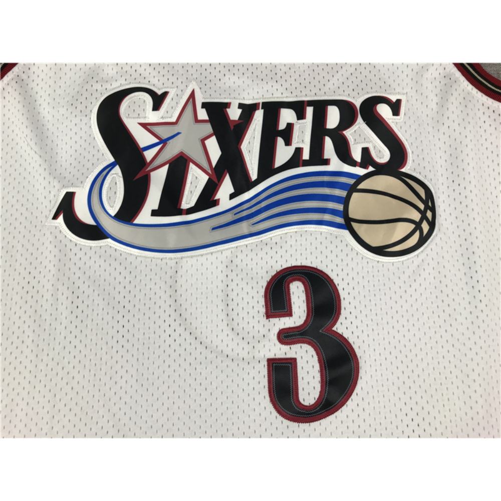 Kép 3/3 - Allen IVERSON 1997-98 Classic fehér Philadelphia 76ers mez (KÉSZLETEN)