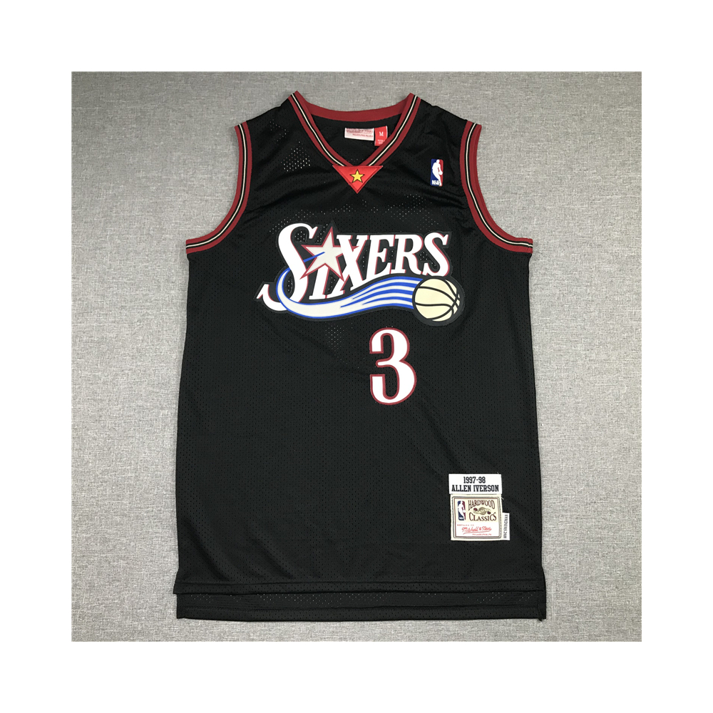 Kép 1/3 - Allen IVERSON 1997-98 Classic fekete Philadelphia 76ers mez