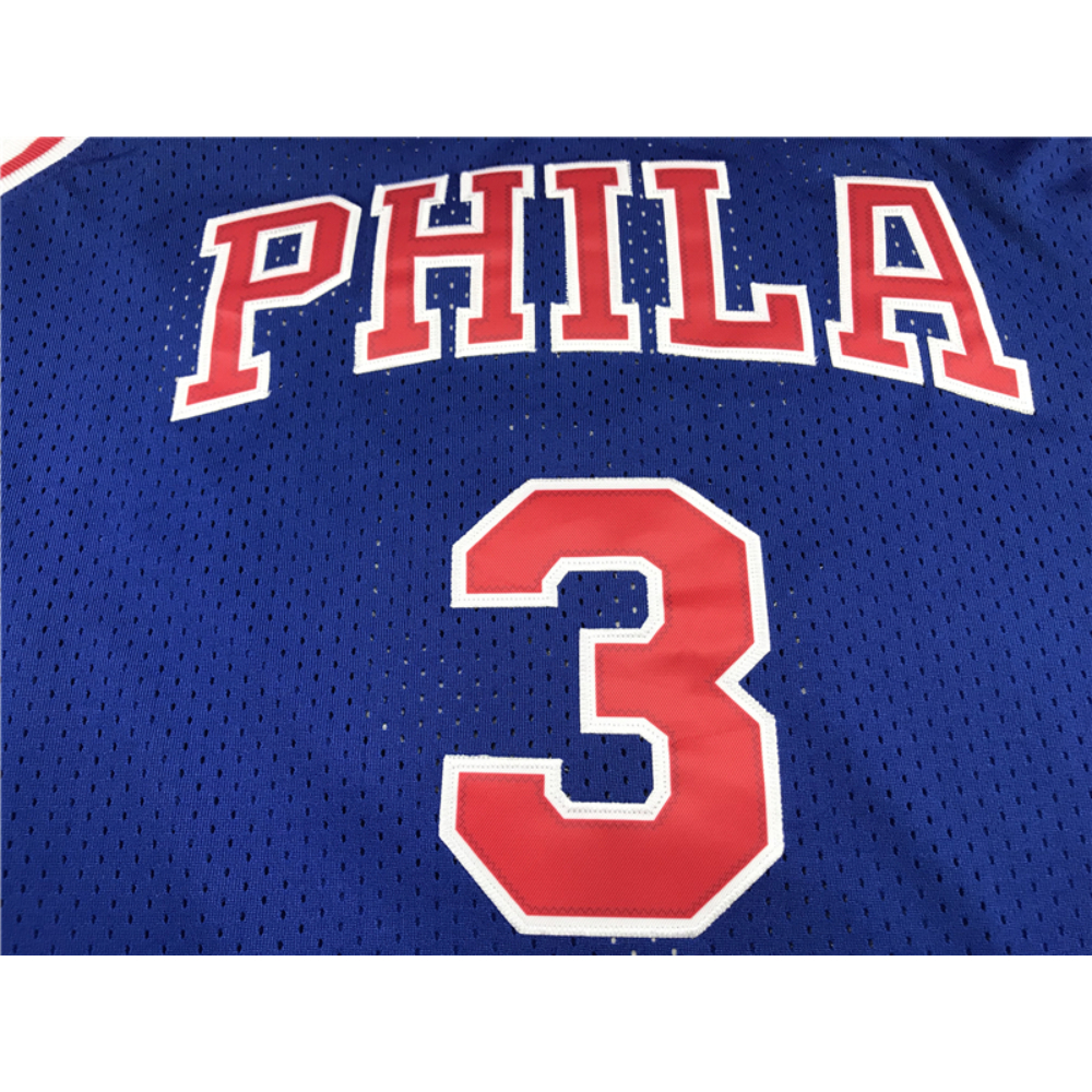 Kép 3/3 - Allen IVERSON Classic retro kék Philadelphia 76ers mez