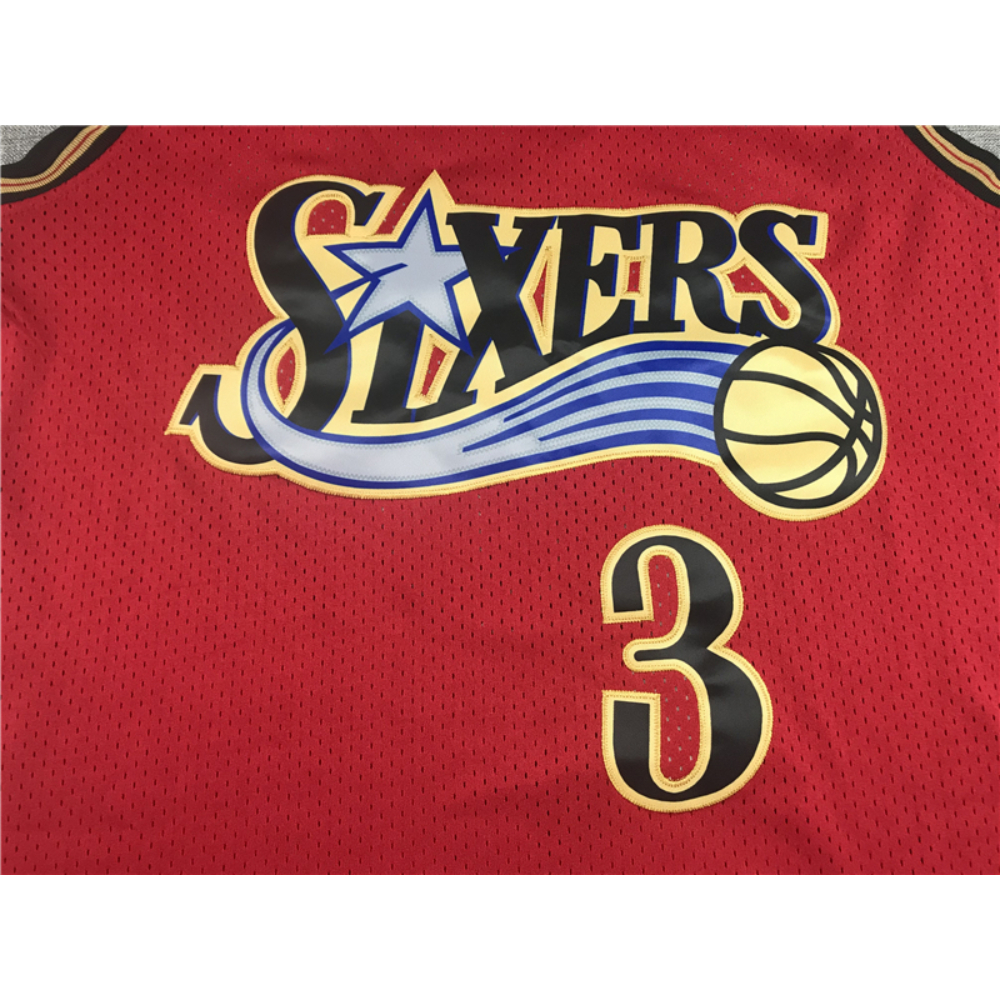 Kép 3/3 - Allen IVERSON 1999-00 Classic piros Philadelphia 76ers mez