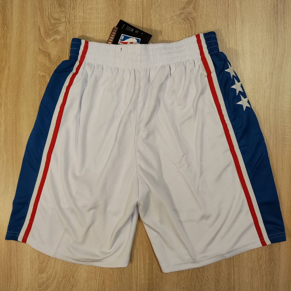 Kép 2/4 - Philadelphia 76ers New Era fehér kosaras rövidnadrág