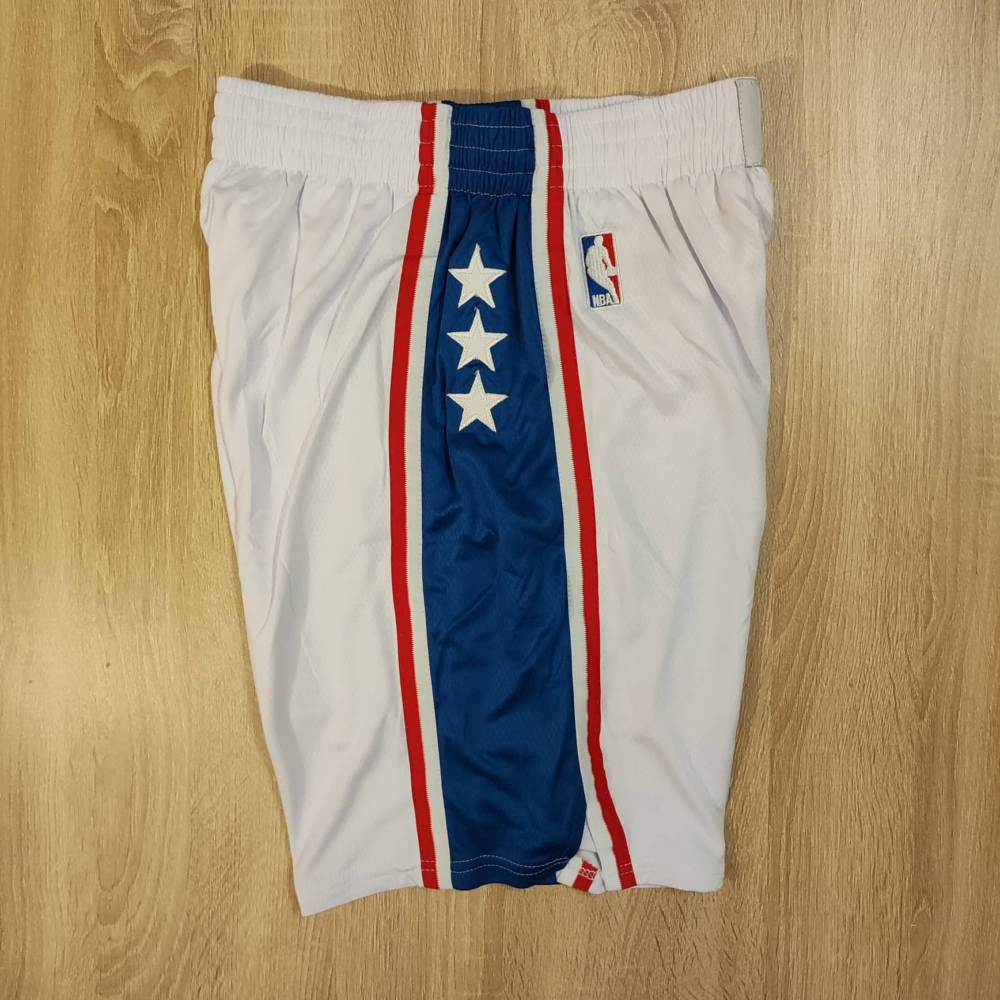Kép 3/4 - Philadelphia 76ers New Era fehér kosaras rövidnadrág